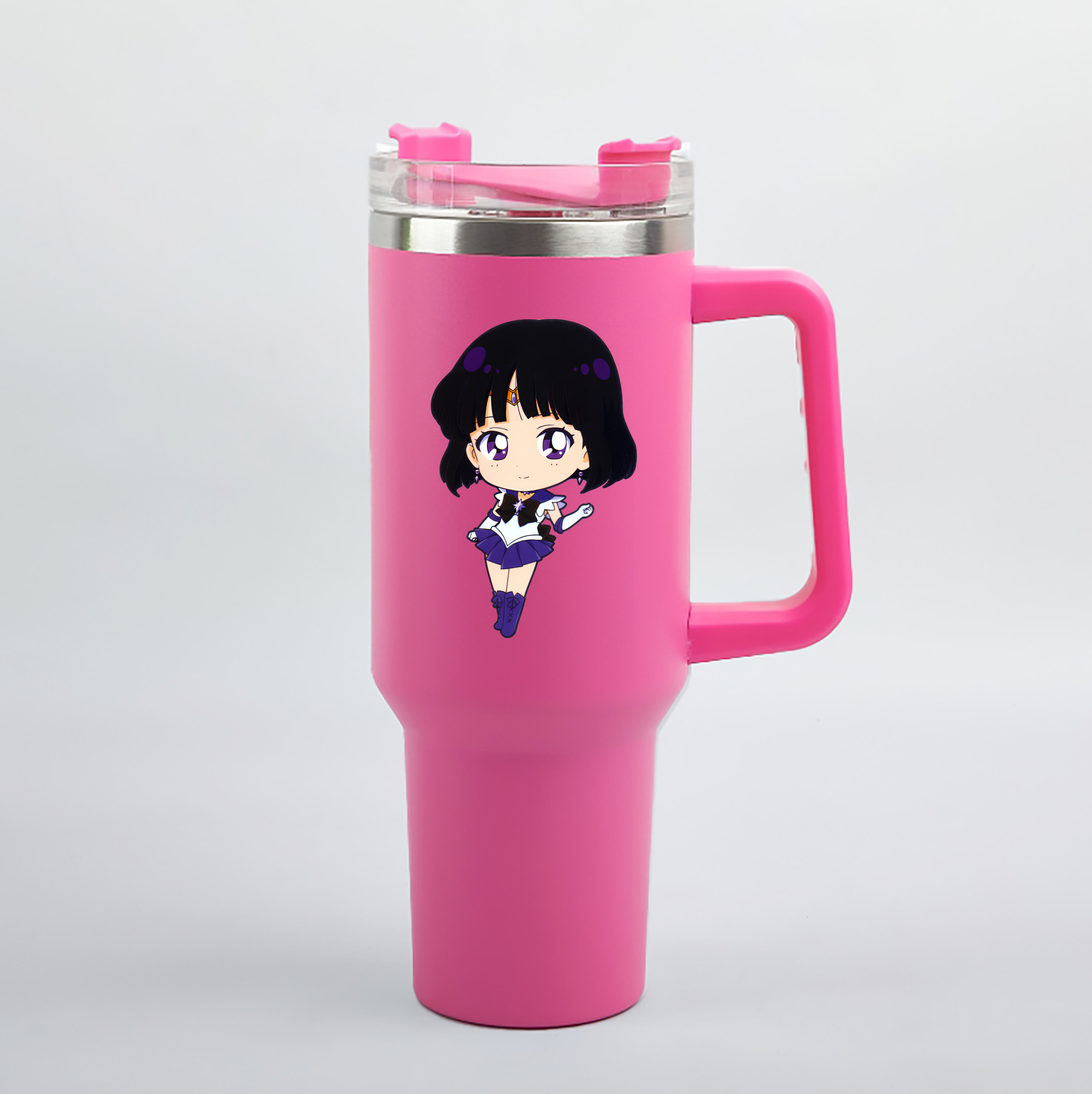 （画像用） 美少女戦士セーラームーン 土萠ほたる Sailor Moon Tomoe Hotaru （セーラーサターン；Sailor Saturn） 1200mL車用タンブラー（カラープリント）